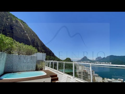 W04.033 - Cobertura duplex com vista para lagoa e o Cristo Redentor na Lagoa | INDISPONÍVEL