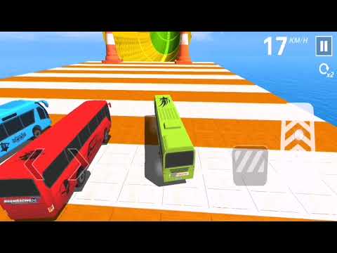 Bus Stunt Racing 3D Simulator - Impossible Bus Mega Ramp Driving - Android iOS GamePlay #20