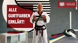 Das bedeuten die Gürtelfarben im Taekwondo