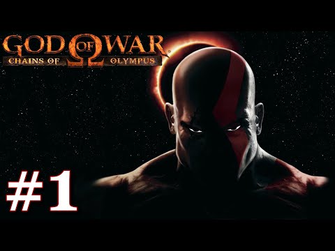 God of War - Chains of Olympus (PSP) 100% walkthrough part 1