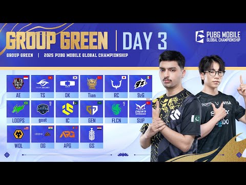 [NP] 2025 PMGC League | Group Green Day 3 | PUBG MOBILE Global Championship
