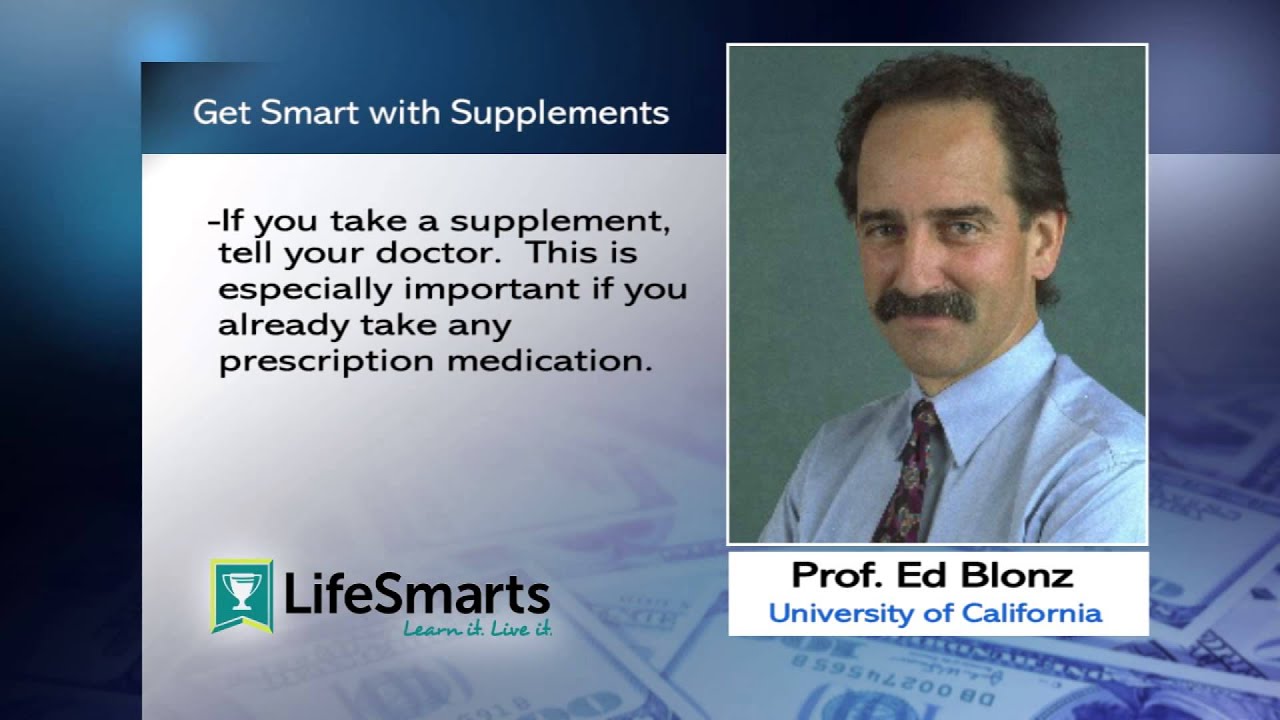 The ConsumerMan Show: Be Smart about Supplements