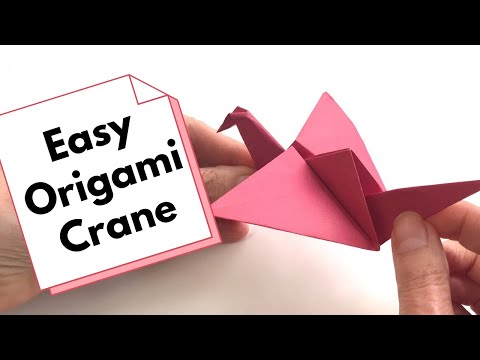 How to Make an Easy Origami Crane with Flapping Wings in 5 Minutes