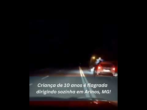CRIANÇA FOGE DA PM: menino de 10 anos é flagrado dirigindo em Arinos!