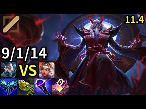 Zilean Mid vs Qiyana - KR Master | Patch 11.4