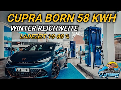 CUPRA BORN 58 kWh Reale Winter Reichweite & Ladezeit 10 - 80% Test.
