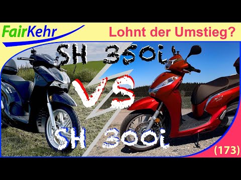 Honda SH 350i vs SH 300 - Large-wheel scooter comparison | 173