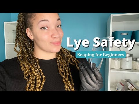 How To Properly Handle Lye For Soap Making | Lye Safety for Cold Process Soap