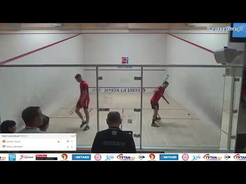 Pascal Gomez 🇪🇸 -🇭🇺 Benedek Takacs - ESF European Individual Closed Squash Championship 2023