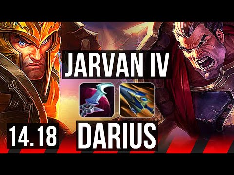 JARVAN IV vs DARIUS (TOP) | 8/1/7, 800+ games | NA Master | 14.18