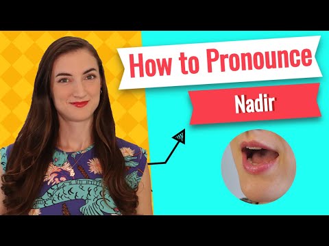How to pronounce NADIR in American English, Pronunciation Lessons