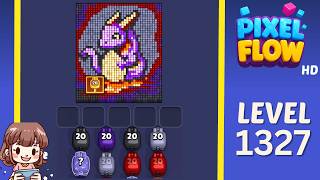 Pixel Flow Level 1327 Solution Walkthrough