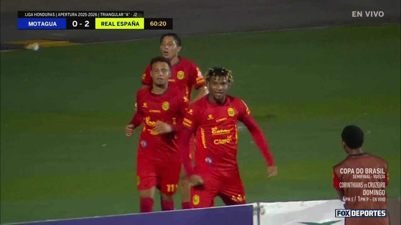 🚨 GOL Anfronit Tatum | Motagua 0-2 Real España | Triangular 'A', Apertura 2025 | Liga de Honduras