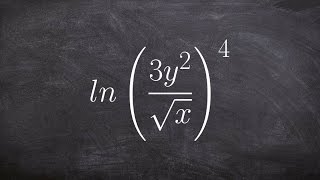 Expanding logarithmic expressions