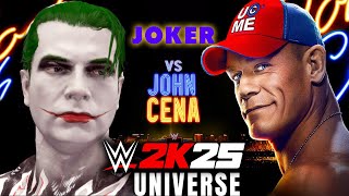 JOHN CENA VS JOKER - ŞOK İHANET - WWE 2K25 Universe #9