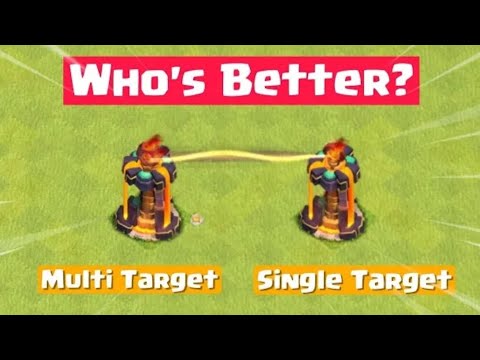 Inferno Tower Single Target vs Multi Target - Clash of Clans
