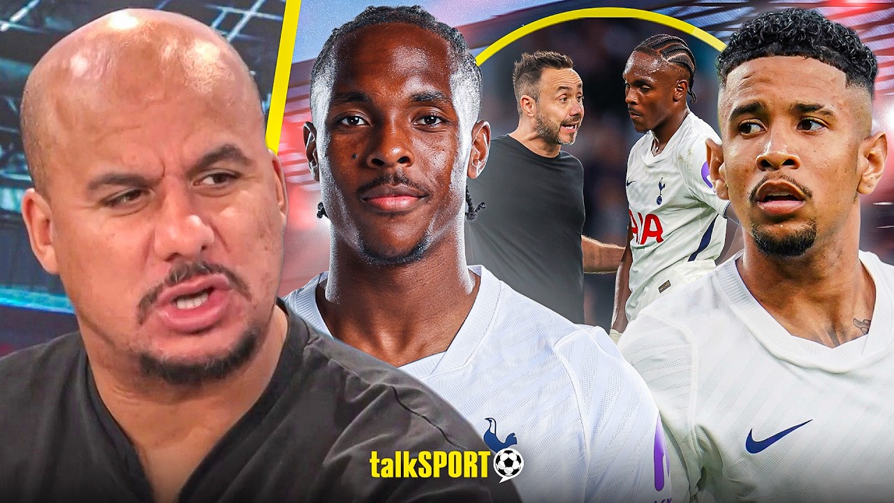 "CAN'T HIT A BARN DOOR!" Gabby Agbonlahor BLASTS Spurs' forwards and EXAMINES Mathys Tel DISPUTE!