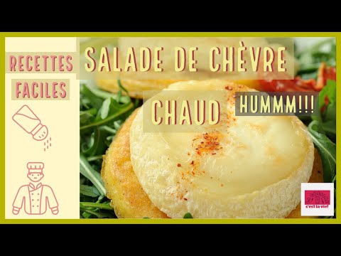 Salade de chèvre chaud hummmm!!! (crottin de chèvre)