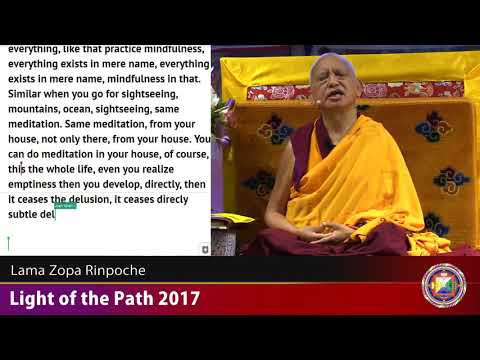 EXTRACT Meditate on Emptiness While Shopping or Sightseeing SCRIPTED 27-Aug-2017