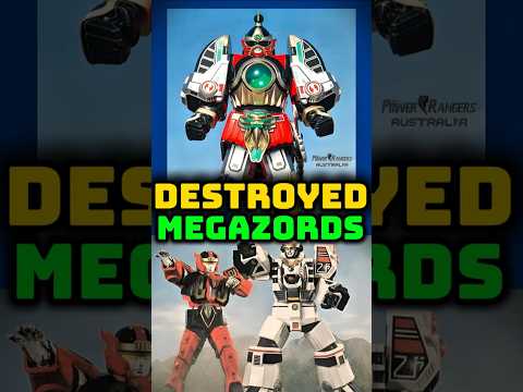 All The Destroyed Megazords in PR #powerrangers #redranger #megazord #shorts #tommyoliver #mmpr