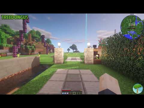 Fighting the Guardian of Gaia. Minecraft Botania