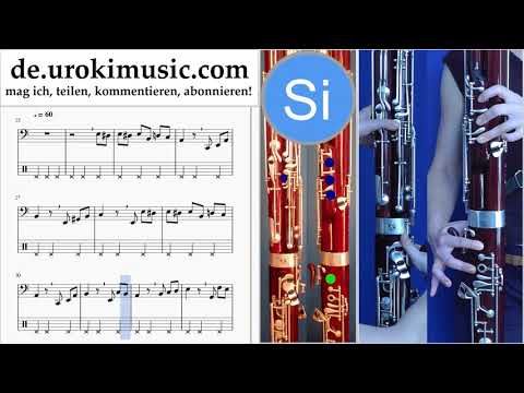 Fagottunterricht Beethoven - Für Elise Noten Lernen Teil#2 um-b995