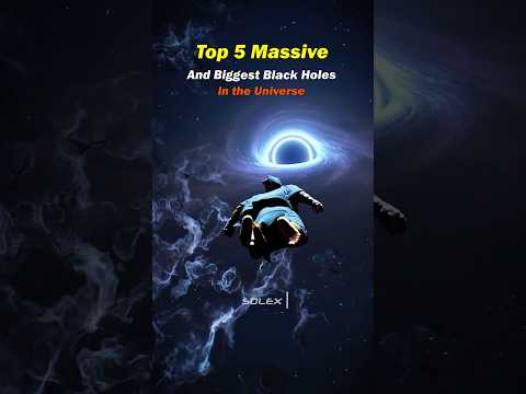 Top 5 Massive Black Holes 😱☠️ #space #blackhole #universe