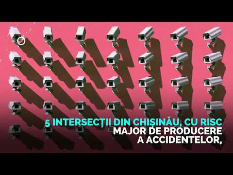 Camere video în 5 intersecții noi din Chișinău, cu risc major de producere a accidentelor!