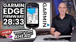 Garmin EDGE Updates x40 & x50 Series: Firmware 28.33 // What's New!?