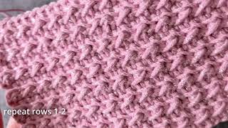Amazing Simple Raised Texture Crochet Pattern! Crochet for beginners