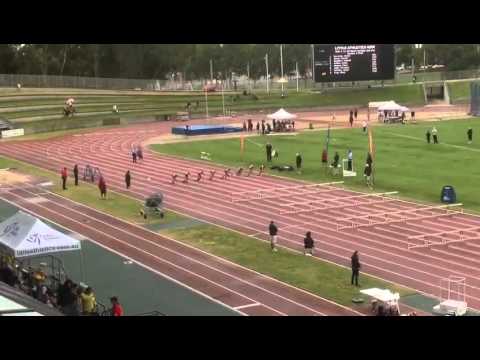 NSW LAs State Champs 2015   Grace Adams   U12 Girls 60M Hurdles Final
