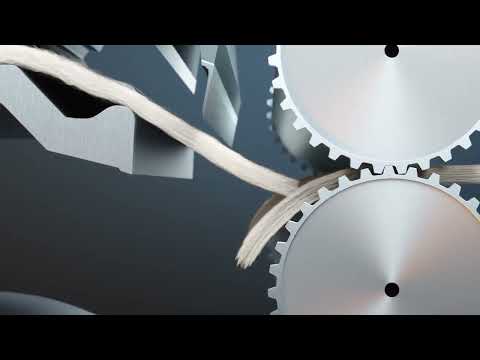 Wool Fiber Combing Process Animation