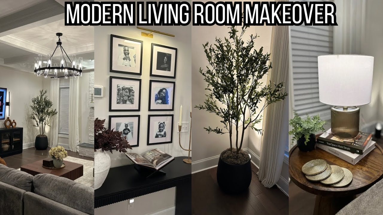 Living Room Makeover| Modern Decorating Ideas & Transformation