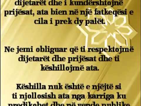Respektimi i dijetarëve - Uthejmin