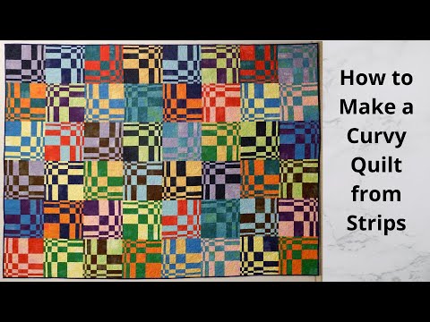 How to Make a Curvy Quilt from Strips