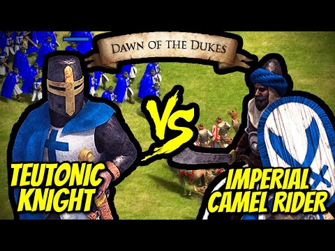 200 Elite Teutonic Knights vs 1,000 Imperial Camel Riders | AoE II: Definitive Edition