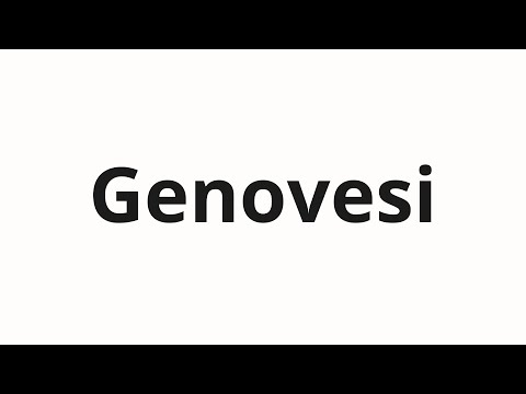 How to pronounce Genovesi