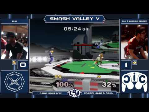 Smash Valley V Melee Singles - KJH (Fox) vs RNG | Swedish Delight (Sheik) - Losers Semis