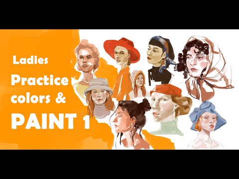 🎨Portrait Painting Timelapse – Exploring Colors & Emotions in Portrait Art 🎨