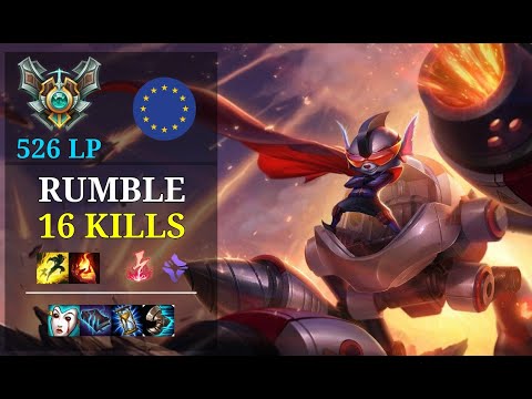 Rumble Mid vs Sylas - 16 kills - Silenceuuu EUW Grandmaster (526 LP) Patch 10.21