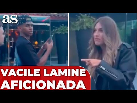 LAMINE GOES VIRAL FOR THIS WITH A YOUNG WOMAN IN BARCELONA
