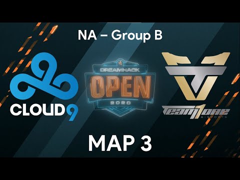 Cloud9 vs. TeamOne [Dust2] Map 3 - Group B - DreamHack OPEN Summer NA 2020