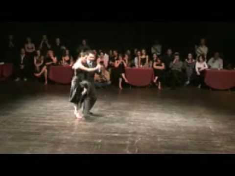  Stella Missé  and  Javier Rodriguez  are  dancing  to  the  tango  "  Seguime Si Podes  "
