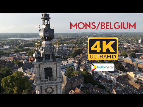 Mons - Beautiful Belgium City in Wallonia - 4K Drone and Go Pro Video