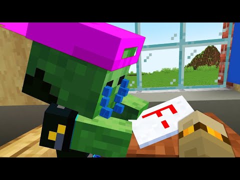 Sneaky Minecraft Mobs School Infiltration!
