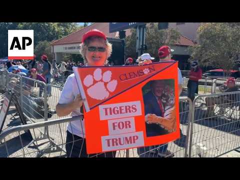 Trump supporters at South Carolina rally say they trust the president’s strategy abroad