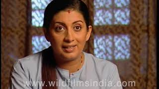Smriti Zubin Irani in her actress avatar, on the sets of Kyunki Saas Bhi Kabhi Bahu Thi video