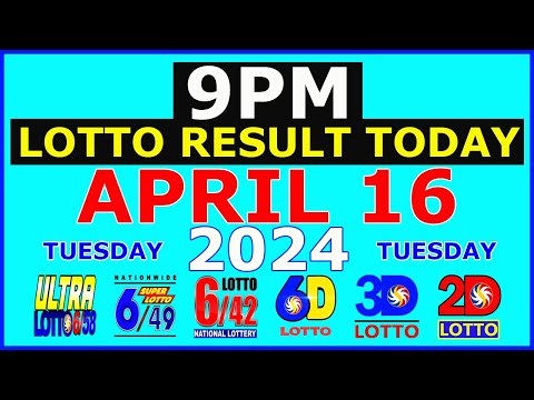 Lotto Result April 16 2024 9pm PCSO