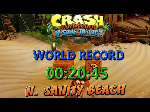 N.Sanity Beach World Record [PS4] 00:20:45 - Crash Bandicoot N Sane Trilogy