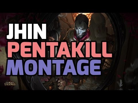 Top 10 best Jhin pentakill montage and SNIPES compilation